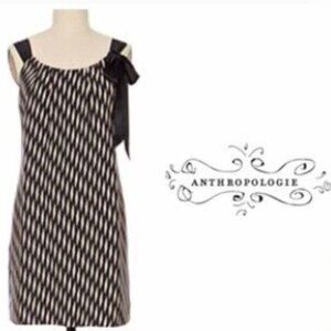 Anthropologie Dress‎ Women's Medium Floreat Silk -Endless Diamond